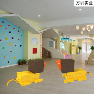 Silla de Plástico con Forma de Animal para Niños, Banco de León para Área de Descanso Pública en Centros Comerciales, Muebles Duraderos para Exteriores - Product Image 4