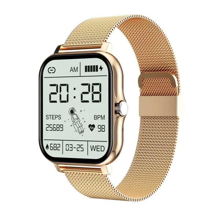 Bestseller Sport Fitness Wear Wasserdicht GT20 TFT Screen Stahlband Smart Watch Männer Armbanduhren für Frauen