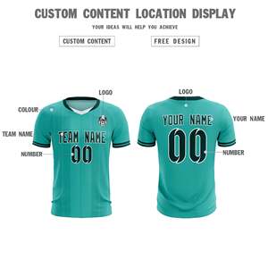 Maillots/ensembles de football personnalisés à rayures classiques vert vif - Product Image 4