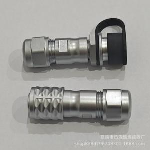 Conector de Aviación M10 SF10 de 2 y 5 Pines, Enchufe y Tomacorriente con Bloqueo Automático, Aleación de Aluminio con Contactos de Cobre Chapados en Oro - Product Image 3