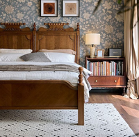 Chambre principale, lit français rétro, chambre double, lit king size de luxe