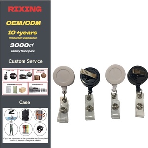 Porte-badges infirmière rétractable avec clip alligator pivotant, porte-badge rond de 32 mm, clip rotatif <span class=keywords><strong>à</strong></span> 360 degrés, porte-badge yo-yo - Product Image 1