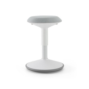 Deux boutons pour ajuster la hauteur du siège Base blanche antidérapante oscillant dans toutes les directions Angle d'inclinaison max. 10 ° <span class=keywords><strong>Chaise</strong></span> debout - Product Image 1