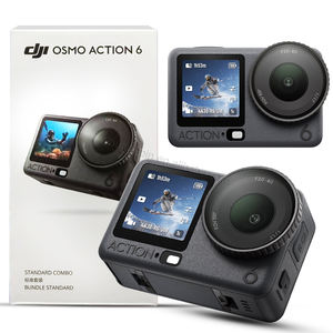 DJI Osmo Action 6 Standard Combo, 4 Ore di Autonomia della Batteria, Stabilizzazione Robusta con Rotazione a 360° °   Action Camera HorizonSteady 4K - Product Image 1
