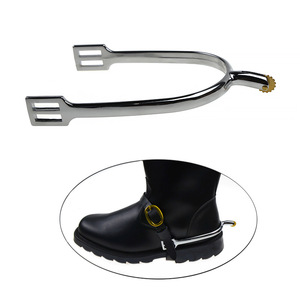 Atlar için İngiliz <span class=keywords><strong>Spurs</strong></span> çinko alaşım krom kaplama gümüş beyaz bitirmek yarış sürme açık batı için dönebilir pirinç dişli - Product Image 2