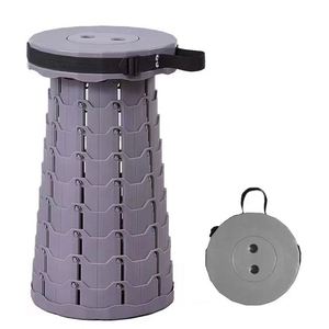Tabourets de camping pliables, robustes, réglables, rétractables, portables, télescopiques, en plastique - Product Image 2