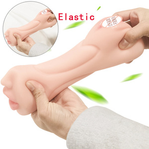 Jouets sexuels pour hommes adultes personnalisables, moule inversé à trois trous, double tête, lécheur de langue, gobelet d'avion, équipement de masturbation buccale - Product Image 4