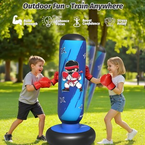 CZFIT Saco <span class=keywords><strong>de</strong></span> <span class=keywords><strong>Boxeo</strong></span> Inflable Grande <span class=keywords><strong>para</strong></span> Niños, 66 Pulgadas, con 2 Guantes <span class=keywords><strong>de</strong></span> <span class=keywords><strong>Boxeo</strong></span>, Regalos <span class=keywords><strong>para</strong></span> Niños y <span class=keywords><strong>Niñas</strong></span> <span class=keywords><strong>de</strong></span> 6 a 12 Años - Product Image 4