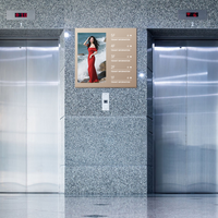 Écran publicitaire d'ascenseur intérieur de 21,5 pouces pour lecteur de publicité, totem d'ascenseur, kiosque, signalétique numérique de guidage et affichage métro