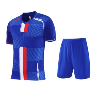 Chất Lượng Cao Ngắn Tay Áo Bóng Đá Mặc Tùy Chỉnh Bóng Đá Jersey Đào Tạo Áo Sơ Mi Cá Nhân Polyester Vải Đồng Phục Bóng Đá - Product Image 3