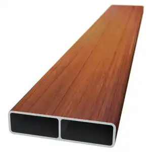 Custom Wood Grain Aluminium Horizontal Slat Fencing Profile