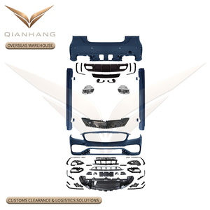 Kit carrosserie complet style W176 <span class=keywords><strong>A45</strong></span> <span class=keywords><strong>AMG</strong></span> en PP, pare-chocs avant et arrière, calandre, jupes latérales, pour conversion extérieure et mise à niveau d'une Classe A 2013-2018 - Product Image 1