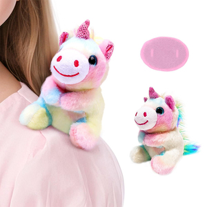 Peluche Unicorno dal Design Creativo con Magnete da Spalla, Giocattoli di Peluche, Accessori per Costumi, Compagni da Spalla, <span class=keywords><strong>Regali</strong></span> per Bambini - Product Image 1