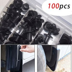 100pcs Mixed <b>Car</b> Plastic <b>Clips</b> Auto Fixing Door Closer Pin Removing Retainer Rivet Screws Disassembly Tools for Removal Product - Product Image 4