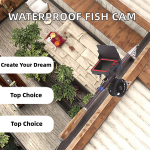 Caméra sous-marine de pêche en bateau Shifengda HR-3505DFL portable avec canne de 2,7 m, écran de 3,5 pouces, enregistrement vidéo en 4 langues, certifiée CE FCC - Product Image 4