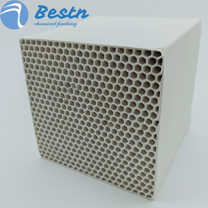 Intercambiador de Calor Cerámico Monolítico de 150x150x300mm con Orificios Cuadrados/Hexagonales, Regenerador Cerámico de Panal para Almacenamiento de Calor para RTO/<span class=keywords><strong>RCO</strong></span> - Product Image 4