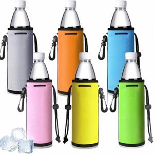 Housses personnalisées en néoprène antidérapantes pour bouteilles et canettes de 16-17 oz – Supports isothermes – Cadeaux promotionnels - Product Image 2