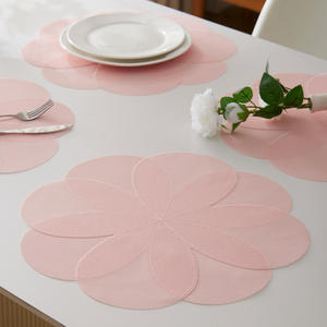 Pétale Teslin en plastique couture <span class=keywords><strong>tapis</strong></span> d'isolation thermique plaque résistante aux hautes températures Anti-perm bol caboteur Pot <span class=keywords><strong>tapis</strong></span> pour salle à manger à la maison - Product Image 3