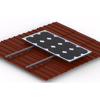 Système d'énergie solaire, tuiles de toit photovoltaïques en alliage d'aluminium, montage sur toit, avec des caractéristiques anti-corrosion et d'installation facile