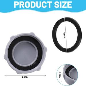 Capuchon de valve pour drain Bestway P6H1158 et remplacement de la couverture de piscine P01006, en plastique gris avec joint d'étanchéité - Product Image 3