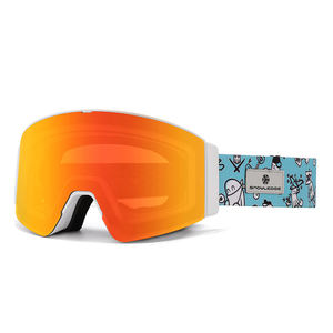 Masque de ski PRO avec cadre en TPU, revêtement anti-buée, sangle réglable, lentilles interchangeables, protection UV400 pour hommes et femmes - Product Image 3