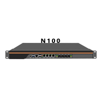 Routeur LAN 10G N100 4X I226-V, 12e génération Intel Pfsense, ventilateur silencieux industriel, Microtik 4 ports, 4 ports LAN, 1U, petit serveur pare-feu