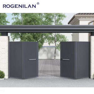Rogenilan การออกแบบประตูทา<span class=keywords><strong>ง</strong></span>เข้า<span class=keywords><strong>บ้าน</strong></span>ไฟฟ้าแบบพับได้<span class=keywords><strong>ประตู</strong></span>ทางเข้าแบบอลูมิเนียมอาร์ตวิลลาอัตโนมัติล่าสุด - Product Image 3
