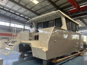 Grand <span class=keywords><strong>bateau</strong></span> catamaran en aluminium entièrement soudé de <span class=keywords><strong>10</strong></span> mètres à vendre navire offshore à double coque pour la pêche et les loisirs - Product Image 6
