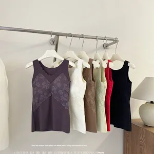 Canotta Termica Invernale Elasticizzata, Moda Taglie Forti, Top Caldo con Reggiseno Integrato, Intimo Termico Femminile - Product Image 2