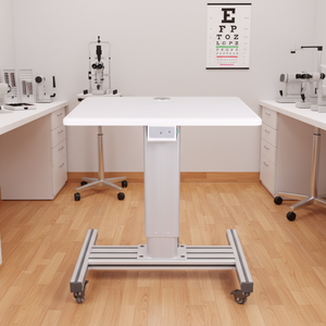 Professional Medical <strong>Optometry</strong> Equipment 630-800mm Bearing 150kg Aluminum Pillar Auto Lift Stage Desk Electrical Elevating <strong>Table</strong> - Product Image 6
