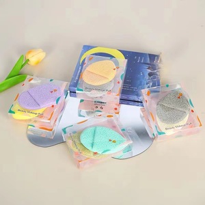 Éponge nettoyante pour le visage Mohei Beauty Makeup Puff, couleurs mélangées, lavable, pour le démaquillage et le lavage du visage - Product Image 3