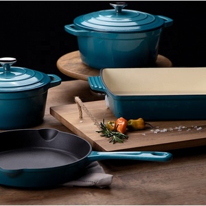 Foodie-Juego de utensilios de cocina con recubrimiento de esmalte de hierro fundido, antiadherente, 5 unidades - Product Image 6