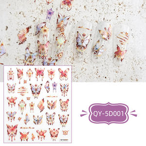 2025 New 5D Laser Emed Decorations Hollow Nail 3D <b>Butterfly</b> <b>Stickers</b> - Product Image 6