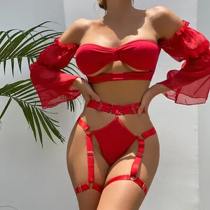 Lingerie Lace Bra and Panty Set Naughty 2 Piece Wet Look Lingerie Set for  Women Heart Print Curvy Cute Lingerie Set Red : : Clothing, Shoes  & Accessories