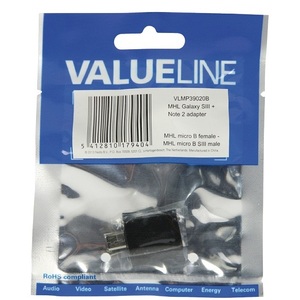 Mhl <b>Usb</b> <b>Micro</b> <b>B</b> 11 Pin Male To <b>Usb</b> <b>Micro</b> <b>B</b> Female Adapter Black - Product Image 5