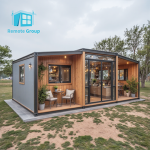 Design modulare alla moda contenitore casa casa giardino hotel resort contenitori con tre camere da letto e soggiorno - Product Image 2