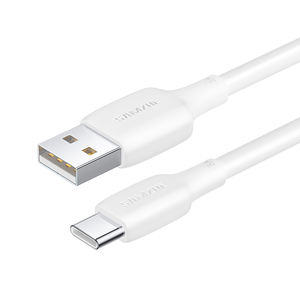 <span class=keywords><strong>Cable</strong></span> <span class=keywords><strong>de</strong></span> Carga SAMZHE Blanco <span class=keywords><strong>de</strong></span> 1m, USB-A 2.0 a Tipo-C, Carga Rápida <span class=keywords><strong>de</strong></span> 3A, Revestimiento <span class=keywords><strong>de</strong></span> PVC, para <span class=keywords><strong>iPhone</strong></span>/iPad/Samsung/Huawei/Xiaomi - Product Image 1