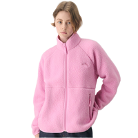 Veste chaude et épaisse pour femme, col montant, demi-zip, doublure polaire, avec poches zippées, idéale pour l'automne et l'hiver, décontractée et pour l'extérieur