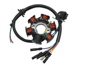 Bobine de magnéto de moto pour CD 100 Deram 110 <span class=keywords><strong>YX</strong></span> <span class=keywords><strong>125</strong></span> 6 pôles Ensemble de stator - Product Image 2