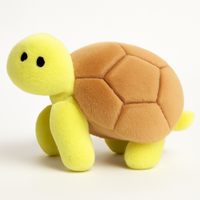 Figurine Tortue Brodé Super Doux de 8 Pouces, Jouet en Peluche pour Décoration de Salle de Jeux et Cadeaux d'Anniversaire