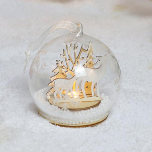 <span class=keywords><strong>Boule</strong></span> d'ornement lumineuse LED <span class=keywords><strong>de</strong></span> <span class=keywords><strong>Noël</strong></span> <span class=keywords><strong>personnalisée</strong></span> 80 mm Boules <span class=keywords><strong>de</strong></span> <span class=keywords><strong>Noël</strong></span> personnalisées personnalisées - Product Image 3