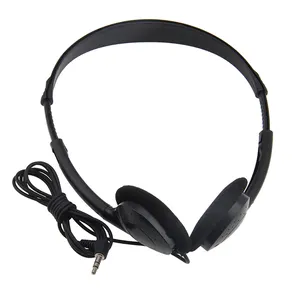 2 핀 유선 이어폰 항공사 비행기 스폰지 귀마개 귀 헤드폰 마이크 콜 센터 헤드셋