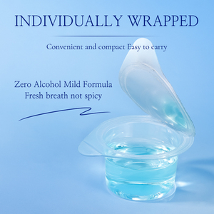 Dormitorio Aliento fresco Limpieza rápida Enfriamiento Menta Portátil Uso único Rutina diaria Cápsula Jelly Cup Juego de enjuague bucal - Product Image 3