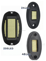 Feux de roche à luminosité purement blanche 24 48 256 LED, étanches IP67, pour décoration sous châssis de voiture, camion, VTT