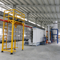 Ligne de peinture en poudre automatique WLD-C, ligne de pulvérisation électrostatique continue pour tôles métalliques