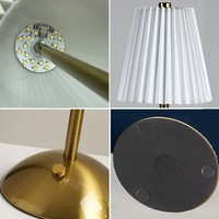 Lampe de table tactile rechargeable sans fil pour restaurant de luxe à piles petite lampe LED en métal pour bar acrylique
