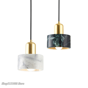 Lámparas colgantes de mármol nórdico con luz LED, lámpara colgante de una sola cabeza <span class=keywords><strong>para</strong></span> dormitorio, arte moderno y sencillo, decoración creativa <span class=keywords><strong>para</strong></span> comedor - Product Image 6