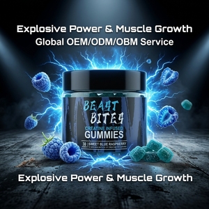 Wholesale OEM ODM <b>Creatine</b> <b>Monohydrate</b> Gummies 5000mg for Muscle Growth Jar Packing Sugar Free Vegan Gummy Supplements - Product Image 1