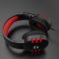 A68 Headset Gaming Berkabel 3.5mm Terbaru dengan Peredam Kebisingan untuk Gamer PC dengan Mikrofon Omnidirectional