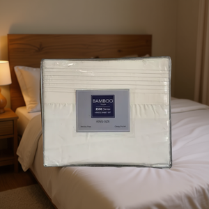 Parure de draps en bambou 2500 fils, taille King, sans plis, pour la maison - Product Image 2